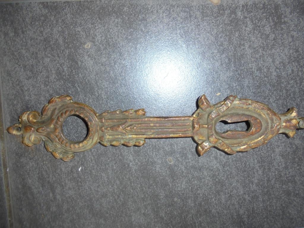 OUDE KOPER deur plaat  24cm, Antiek en Kunst, Antiek | Koper en Brons, Ophalen of Verzenden, Koper