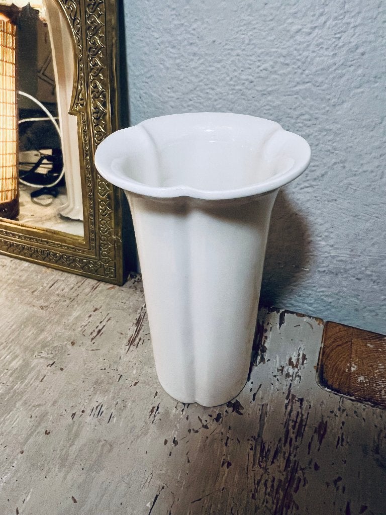 Vintage retro design vaas bloemenvaas wit porselein Arzberg, Huis en Inrichting, Woonaccessoires | Vazen, Ophalen of Verzenden
