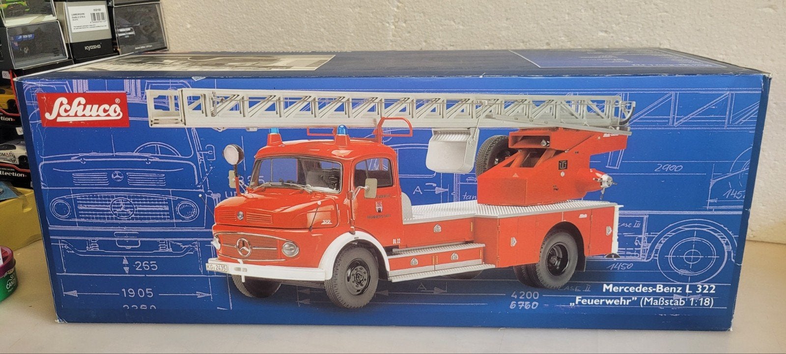 Schuco Mercedes L 322 Feuerwehr Münnerstadt, Ophalen of Verzenden, Zo goed als nieuw, Overige typen, Overige merken