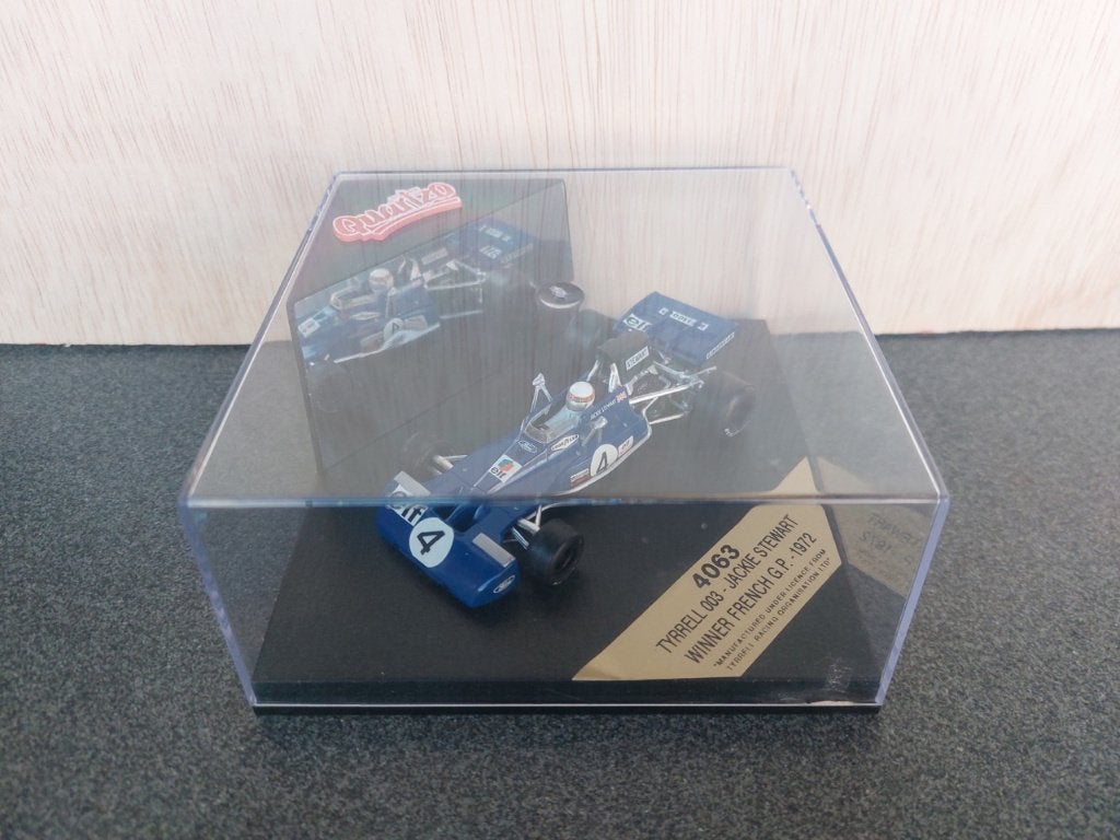 Tyrrell 003 Jackie Stewart #4 French GP 1972 Quartzo 1:43 OV, Ophalen of Verzenden, Zo goed als nieuw, Auto, Overige merken
