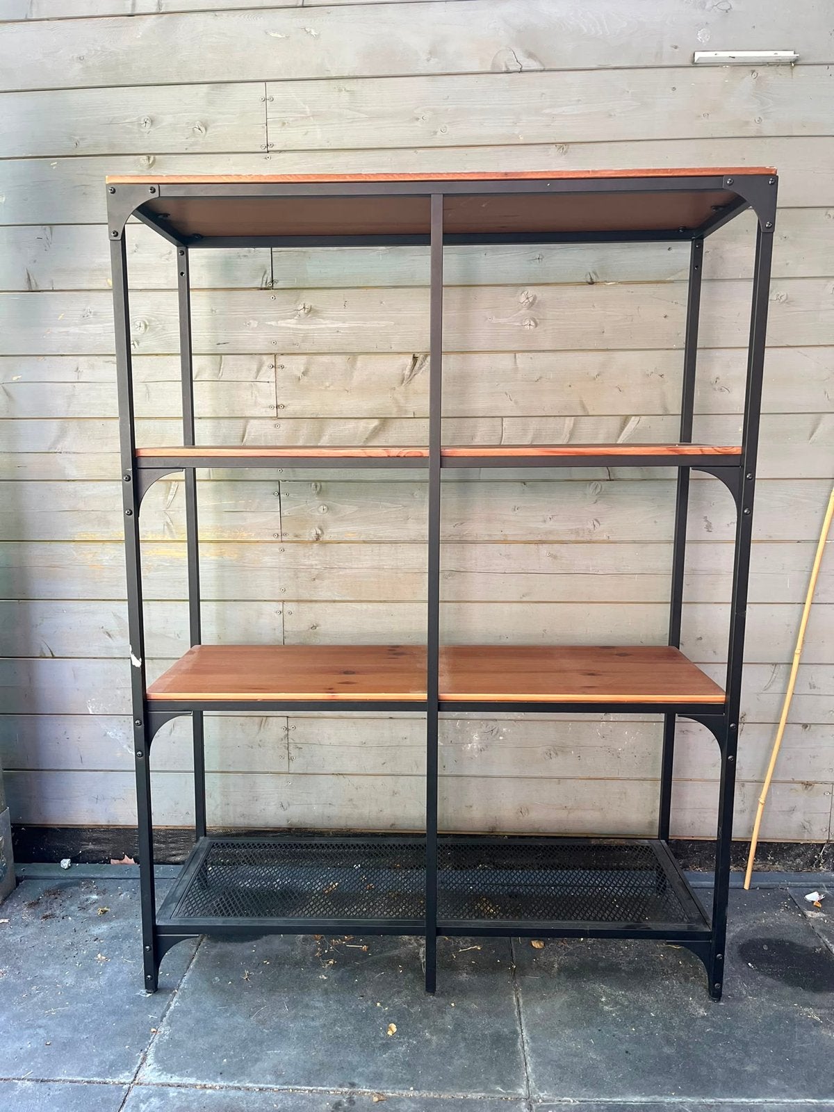 Ikea stellingkast zwart FJÄLLBO, Ophalen, Met plank(en), Gebruikt, 50 tot 100 cm