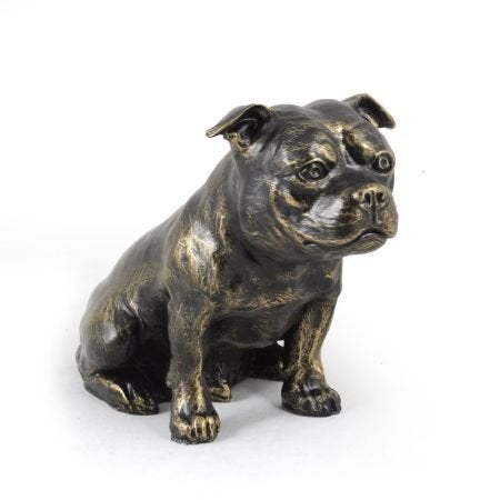 Te koop uniek beeld van een Staffie (Staffordshire Bullterri, Verzamelen, Beelden en Beeldjes, Ophalen of Verzenden, Nieuw, Dier