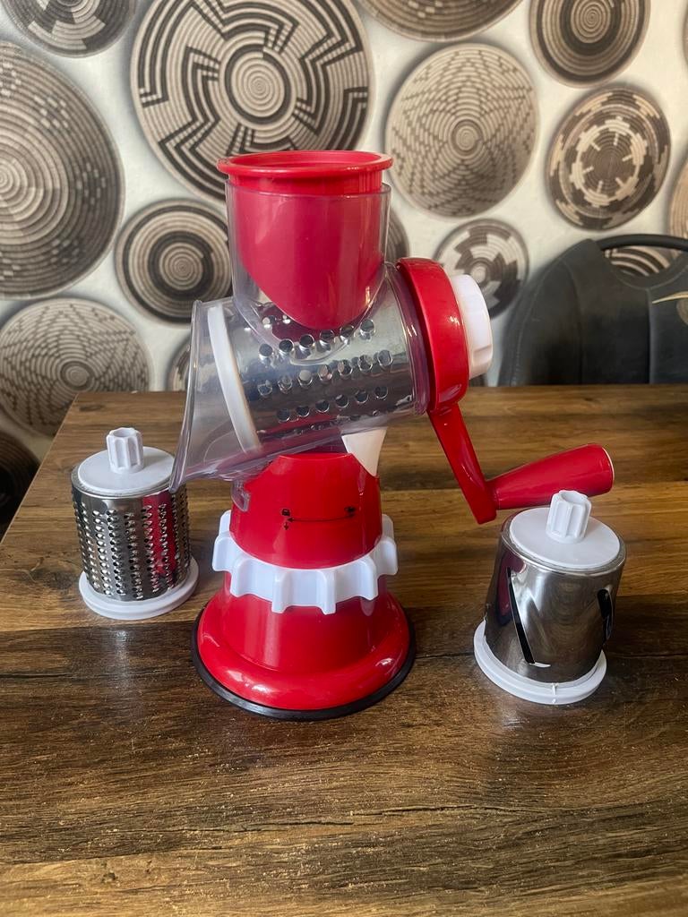 Smart Drum rasp met 3 opzetstukken, Ophalen, Kunststof, Rood, Overige merken