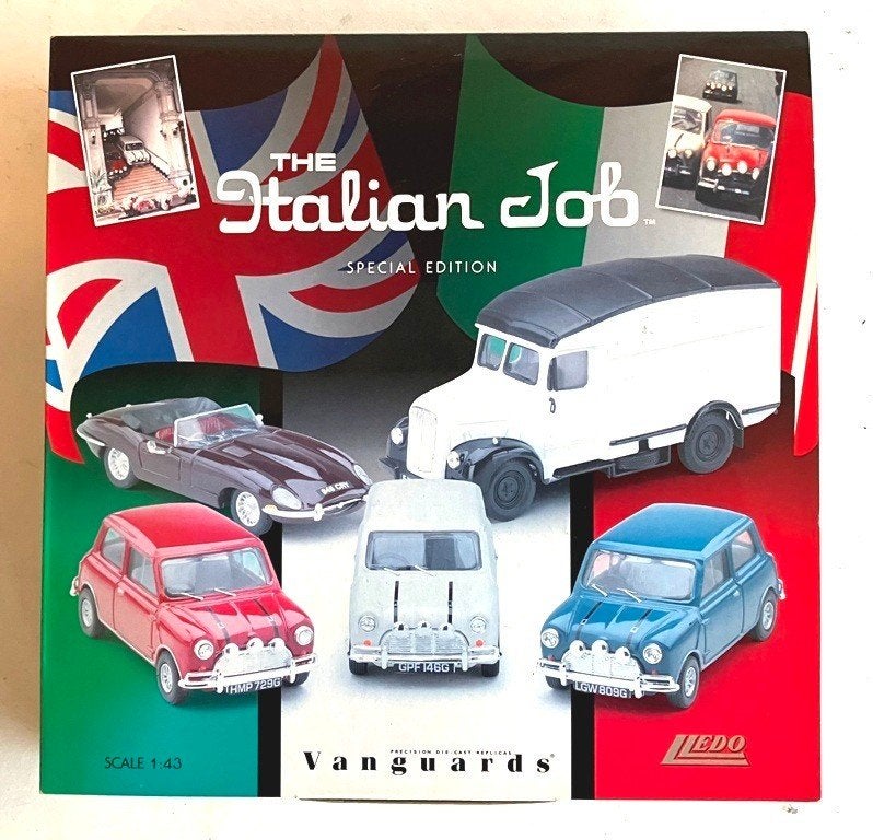 Italian Job set Lledo Vanguards IJ1005., Hobby en Vrije tijd, Modelauto's | 1:43, Ophalen of Verzenden, Zo goed als nieuw, Auto