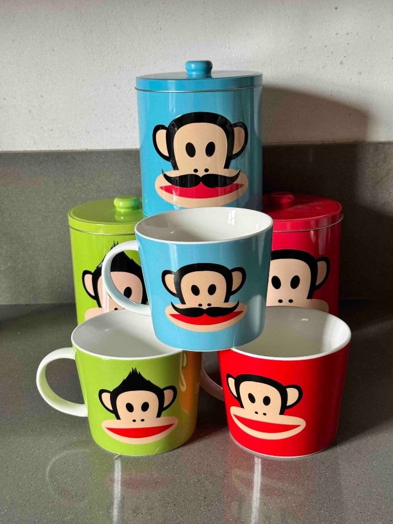 Paul Frank - 3 opbergblikken en 3 keramieke mokken, Overige merken, Nieuw, Ophalen of Verzenden, Overige stijlen