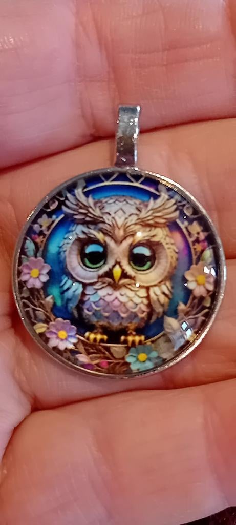 Glazen hanger met uil - Nieuw, Overige kleuren, Glas of Kristal, Nieuw, Ophalen of Verzenden
