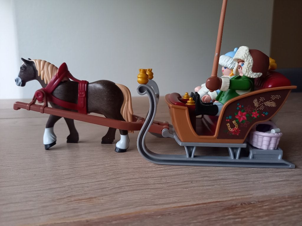 Playmobil Spirit Winter slee met paard - 70397 COMPLEET, Ophalen of Verzenden, Zo goed als nieuw, Complete set