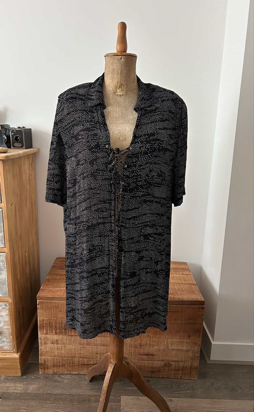Elena Grunert Blouse Maat 44, Ophalen of Verzenden, Gedragen, Maat 42/44 (L), Zwart