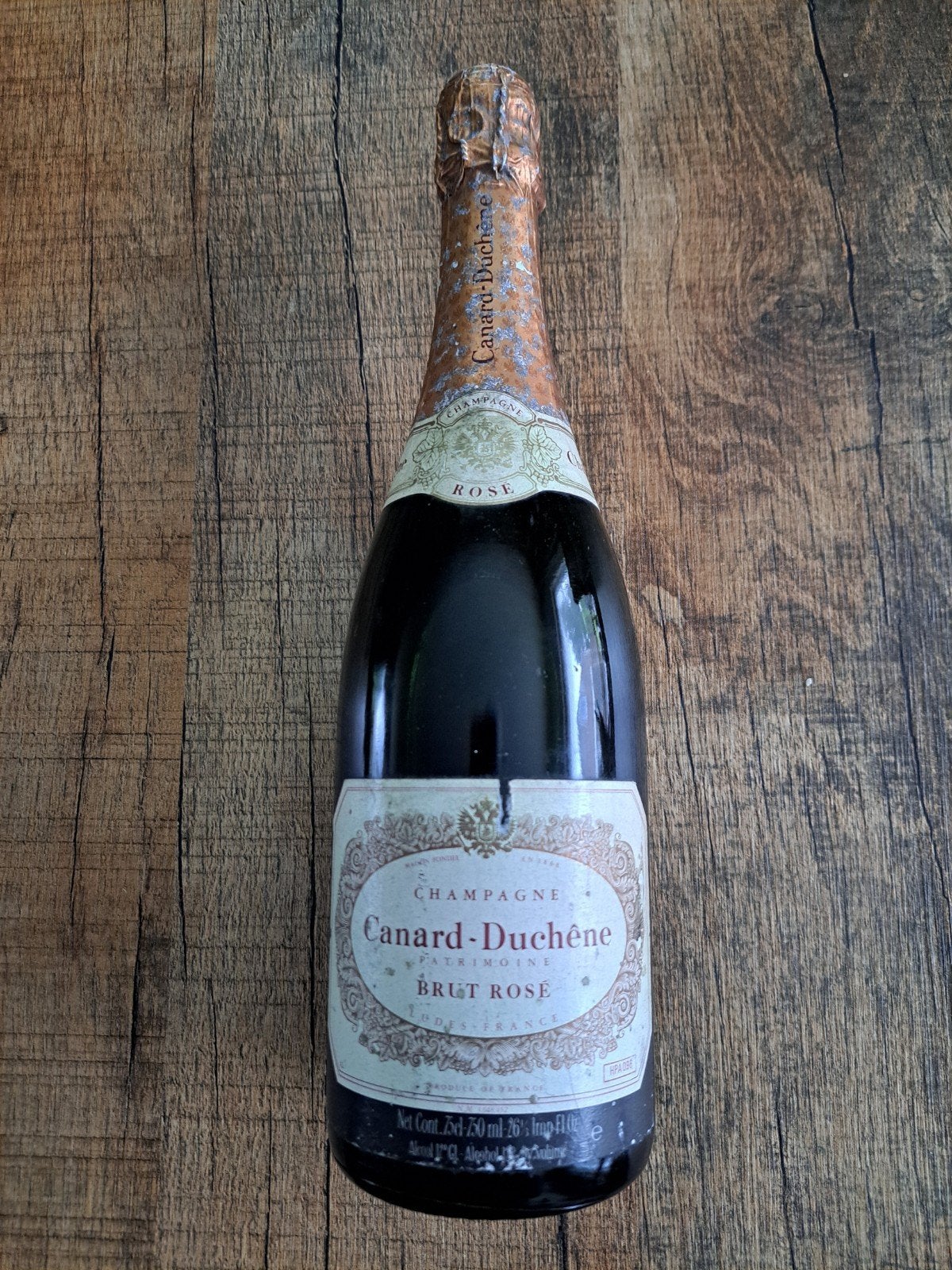 Een fles Canard-Duchêne Brut Rosé Champagne vintage, Ophalen of Verzenden