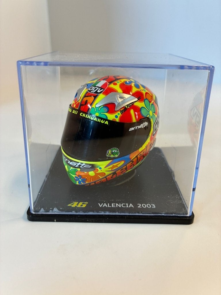 69714: Helm - MotoGP - Valentino Rossi - Valencia 2003 - 1:5, Overige typen, Zo goed als nieuw, Bachsatztstr. 54 D 72131 Ofterdingen, Germany