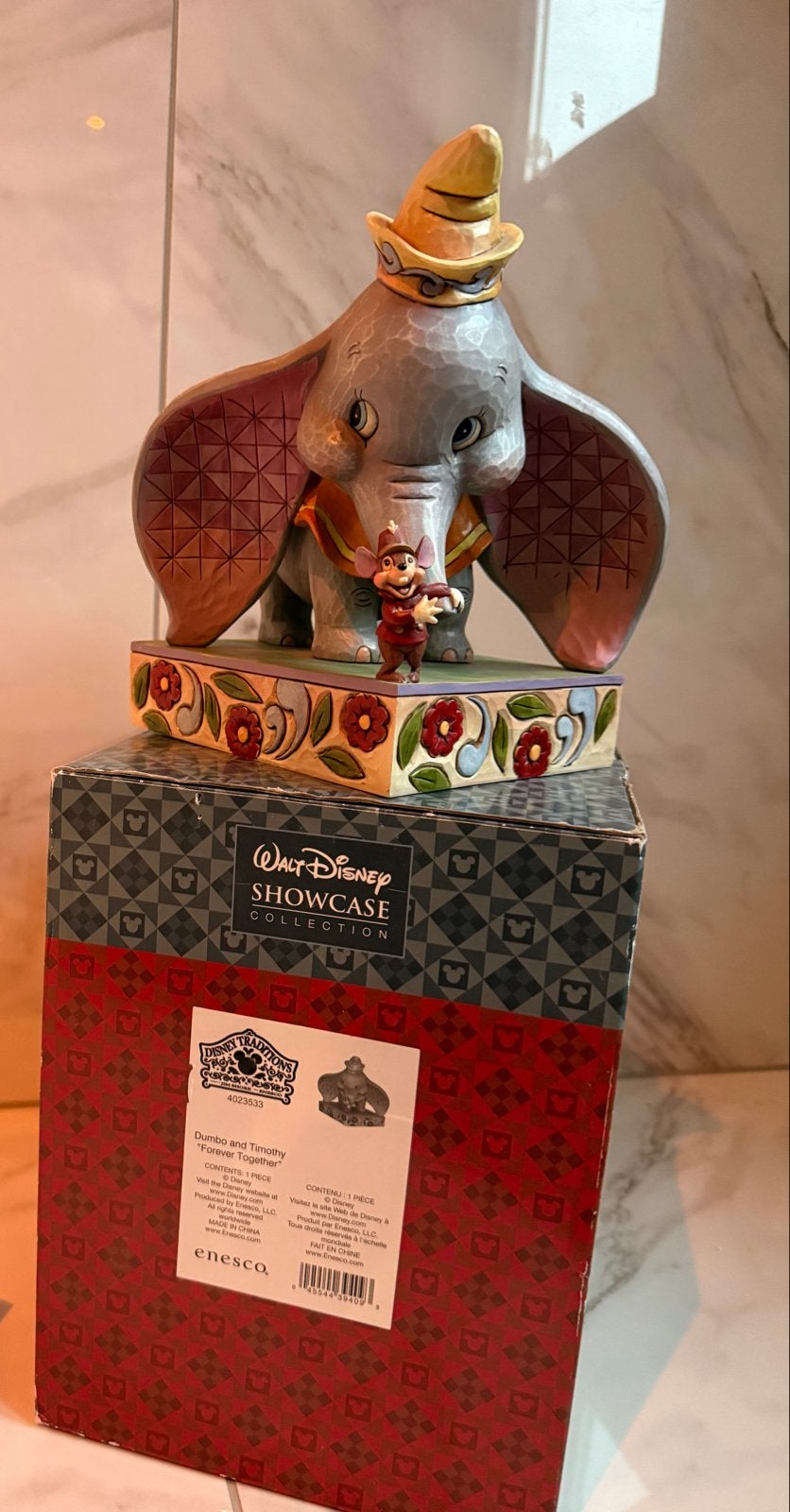 Disney Traditions Dumbo en Timothy Beeldje Incl. Doos, Ophalen of Verzenden, Bambi of Dumbo, Zo goed als nieuw, Beeldje of Figuurtje