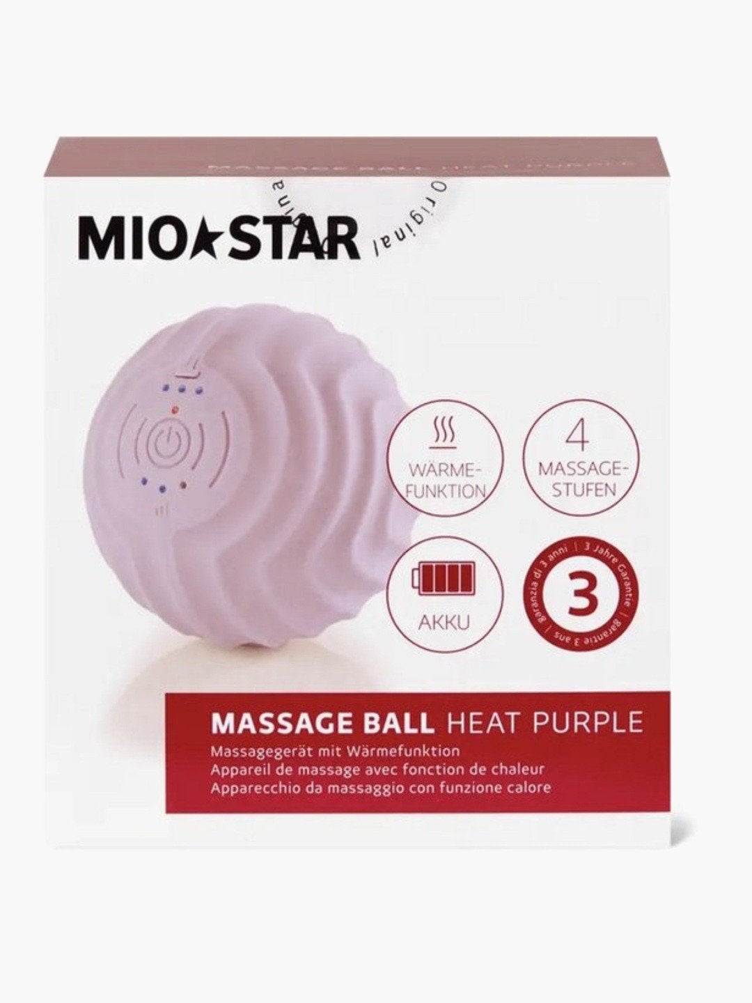 MIO STAR Massagebal met Warmtefunctie, Ophalen of Verzenden, Nieuw, Apparaat