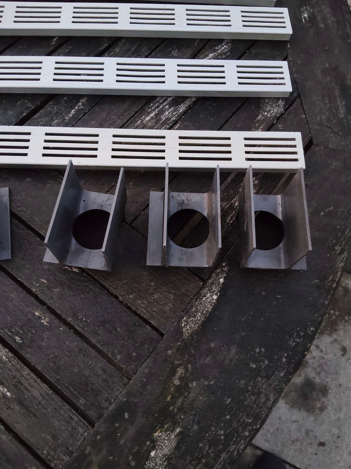 ACO Slimline goot met aluminium rooster (5,9  meter), Ophalen, Gebruikt
