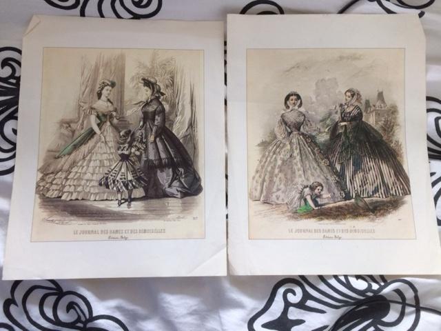 2 platen le journal des dames et des demoiselles, Ophalen of Verzenden