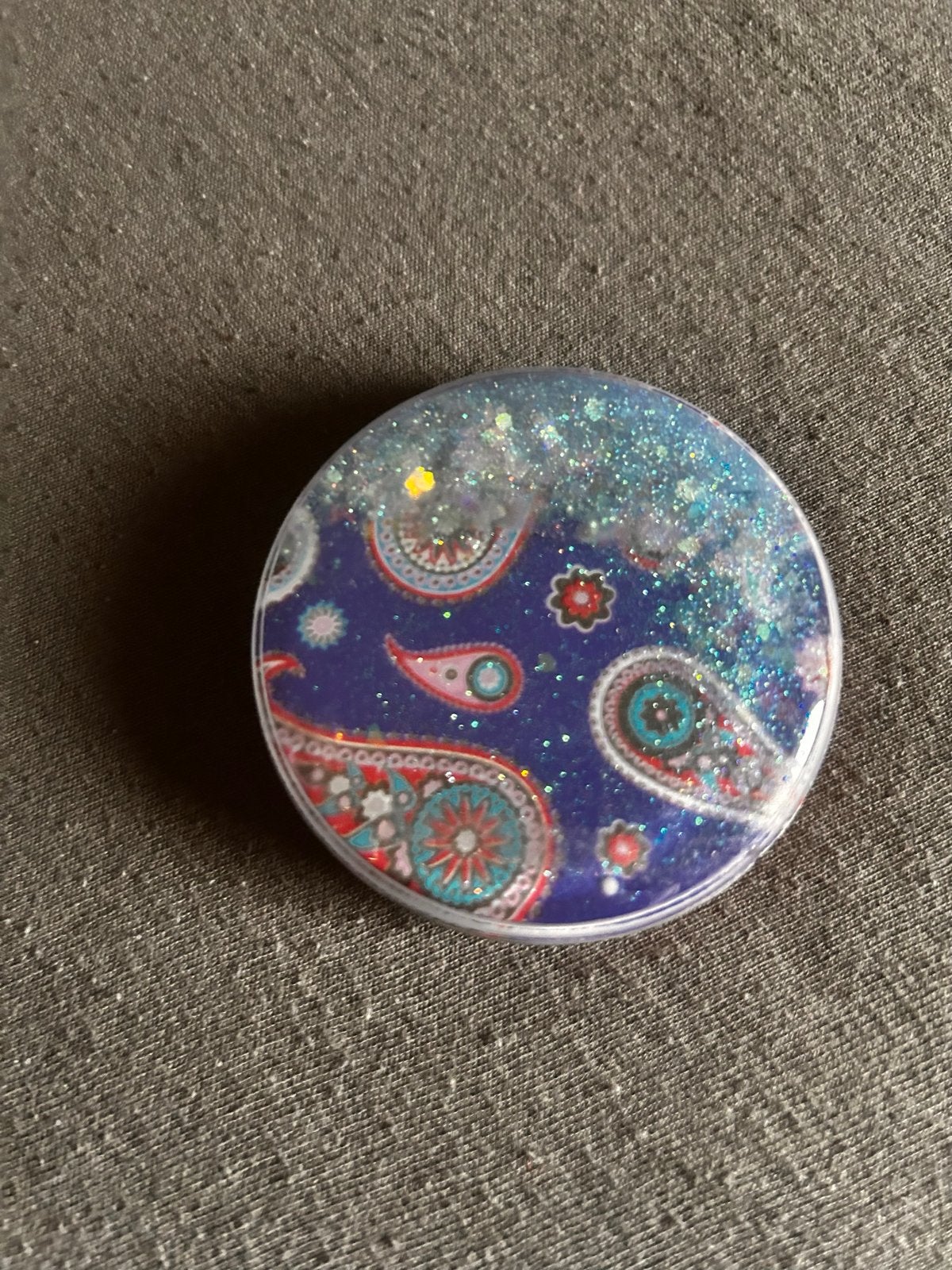 Compact Spiegel met Paisley Patroon en Glitter, Ophalen of Verzenden, Nieuw