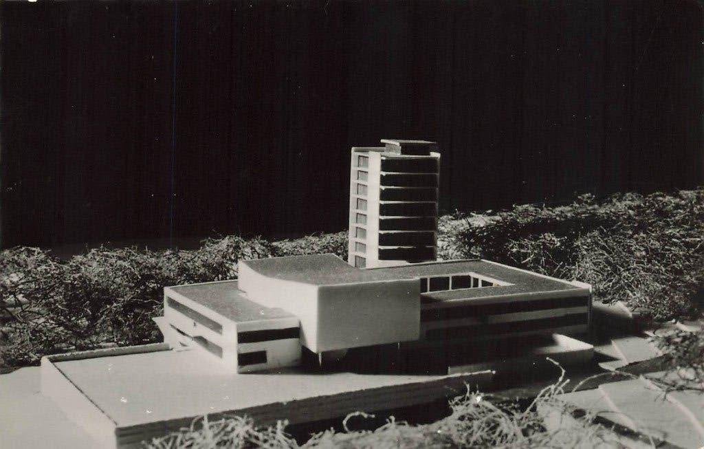 Nijmegen, Inst. voor visueel gehandicapten, Hoofdgebouw, Ophalen of Verzenden, 1960 tot 1980, Ongelopen, Gelderland