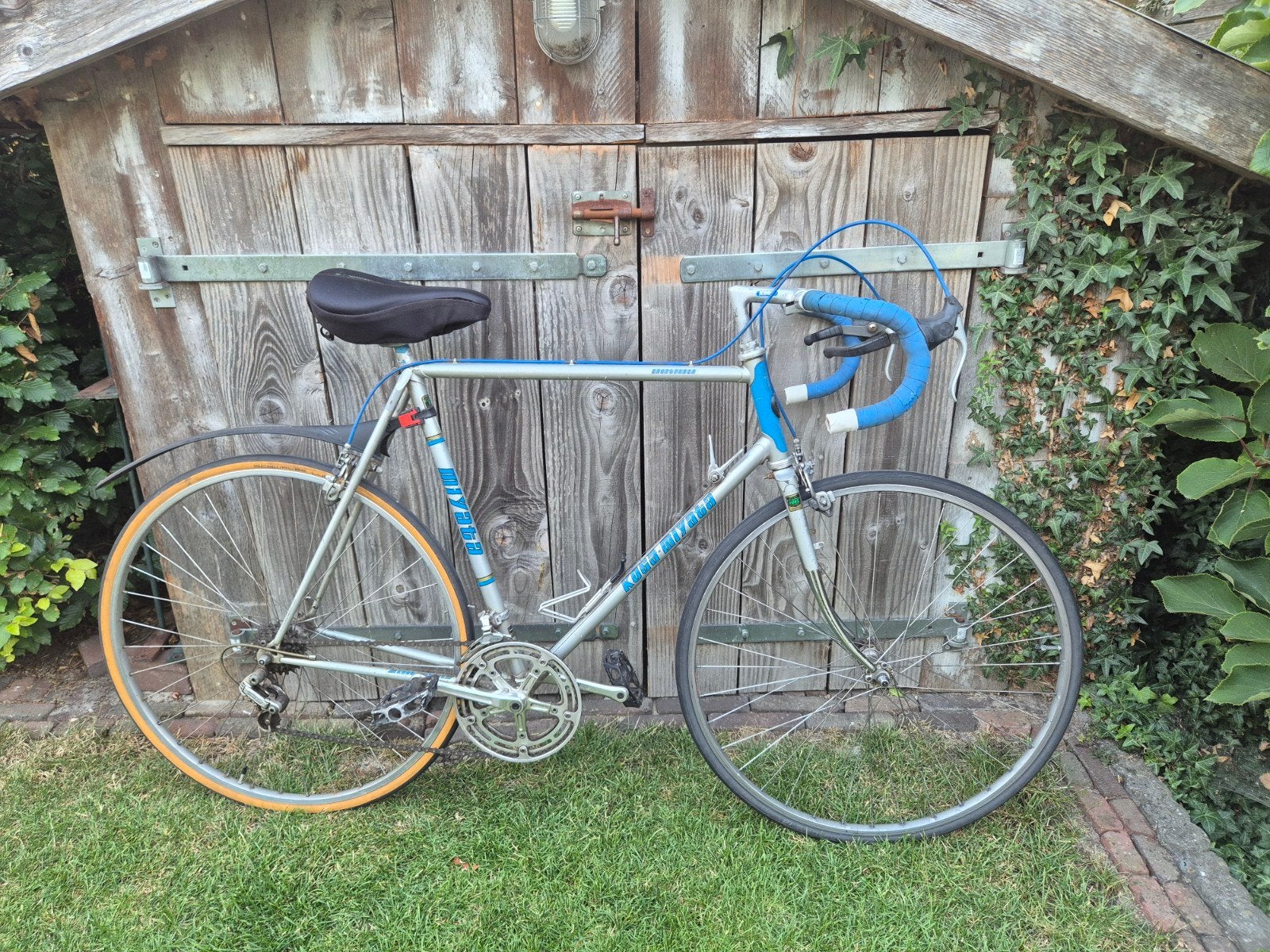 Vintage Koga Miyata racefiets, zilver/blauw, Ophalen, Gebruikt, Staal, Heren