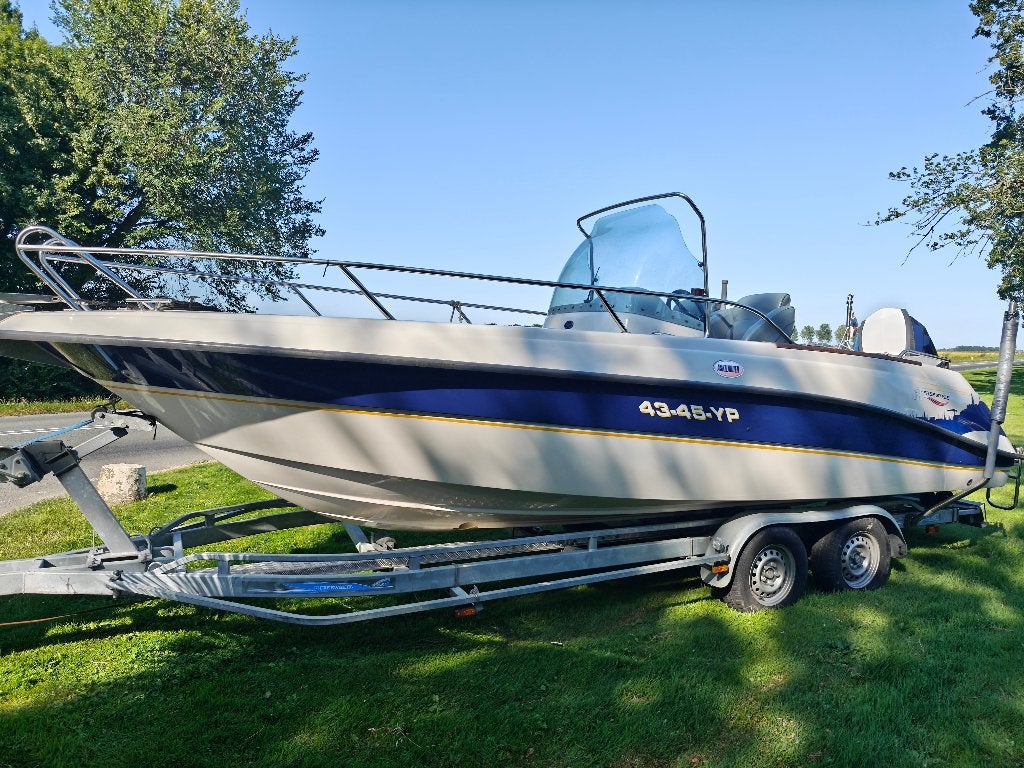 Speedboot - Askeladden Freestyle 635 300pk EvinRude +trailer, Watersport en Boten, Ophalen, Overige merken, Gebruikt, 80 cm