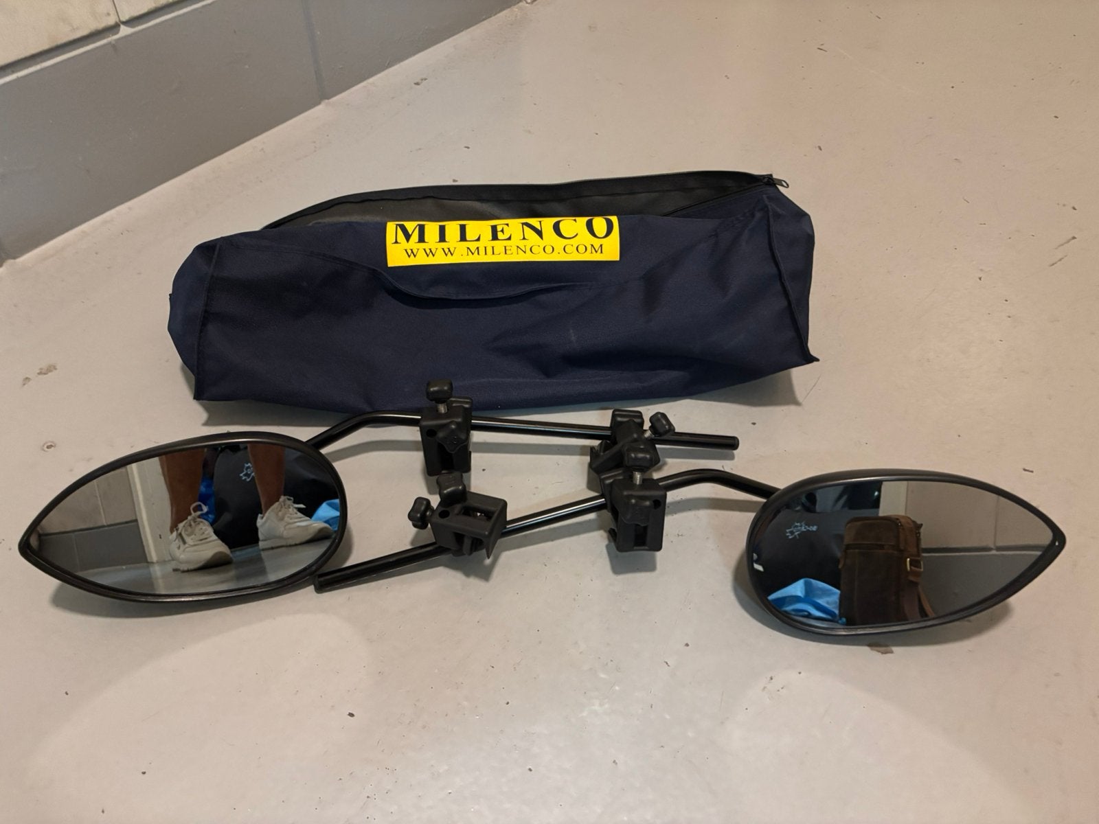 Milenco caravan spiegels, Caravans en Kamperen, Caravan accessoires, Ophalen of Verzenden, Zo goed als nieuw
