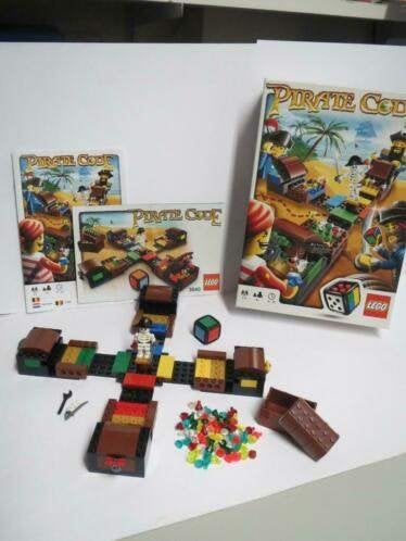 3840 Lego Piratenspel, schatkisten en Diamantjes, Kinderen en Baby's, Lego, Ophalen of Verzenden, Zo goed als nieuw, Complete set