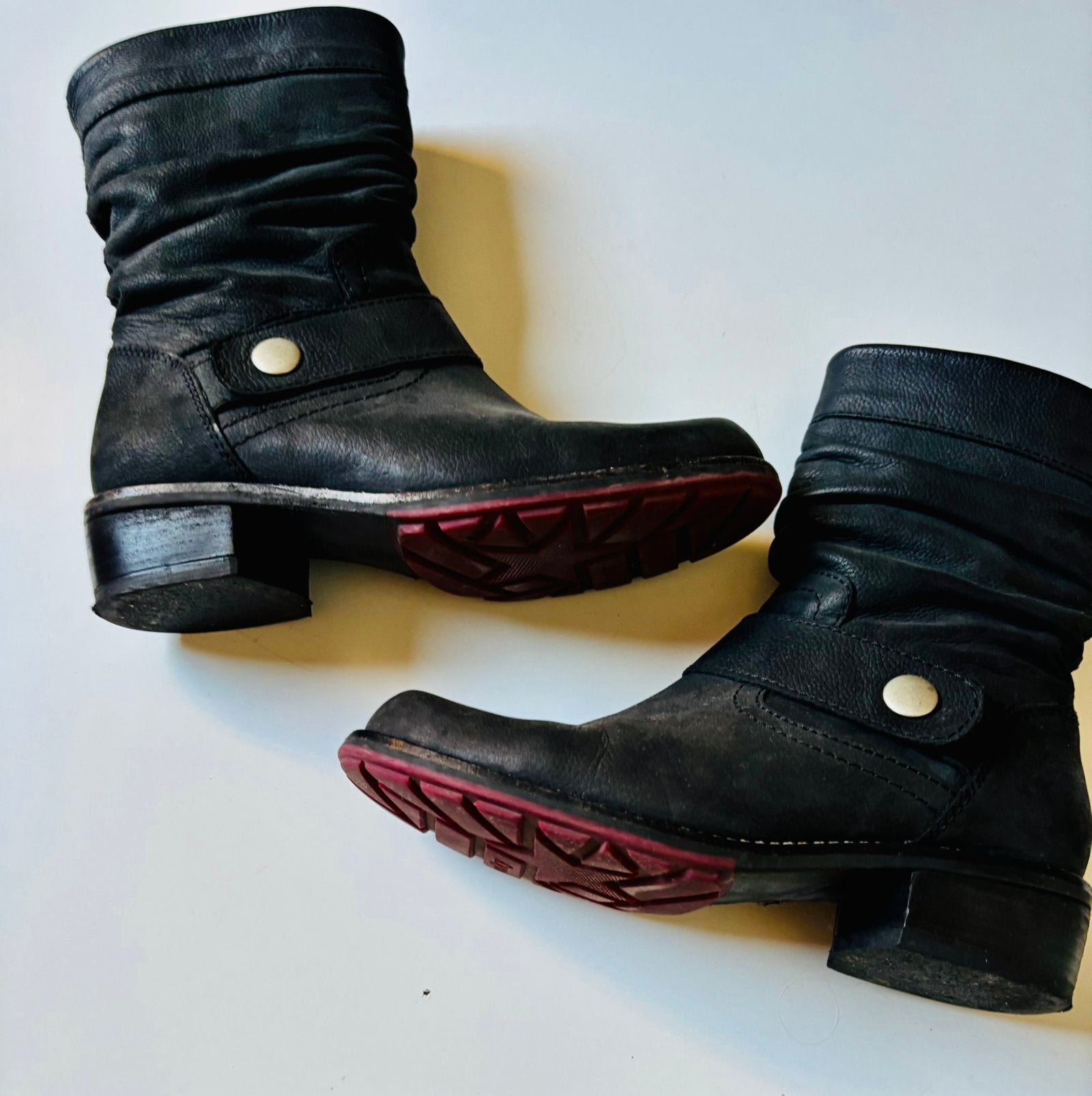 Wolky nubuck leder danes laarzen, Ophalen of Verzenden, Zo goed als nieuw, Zwart, Hoge laarzen
