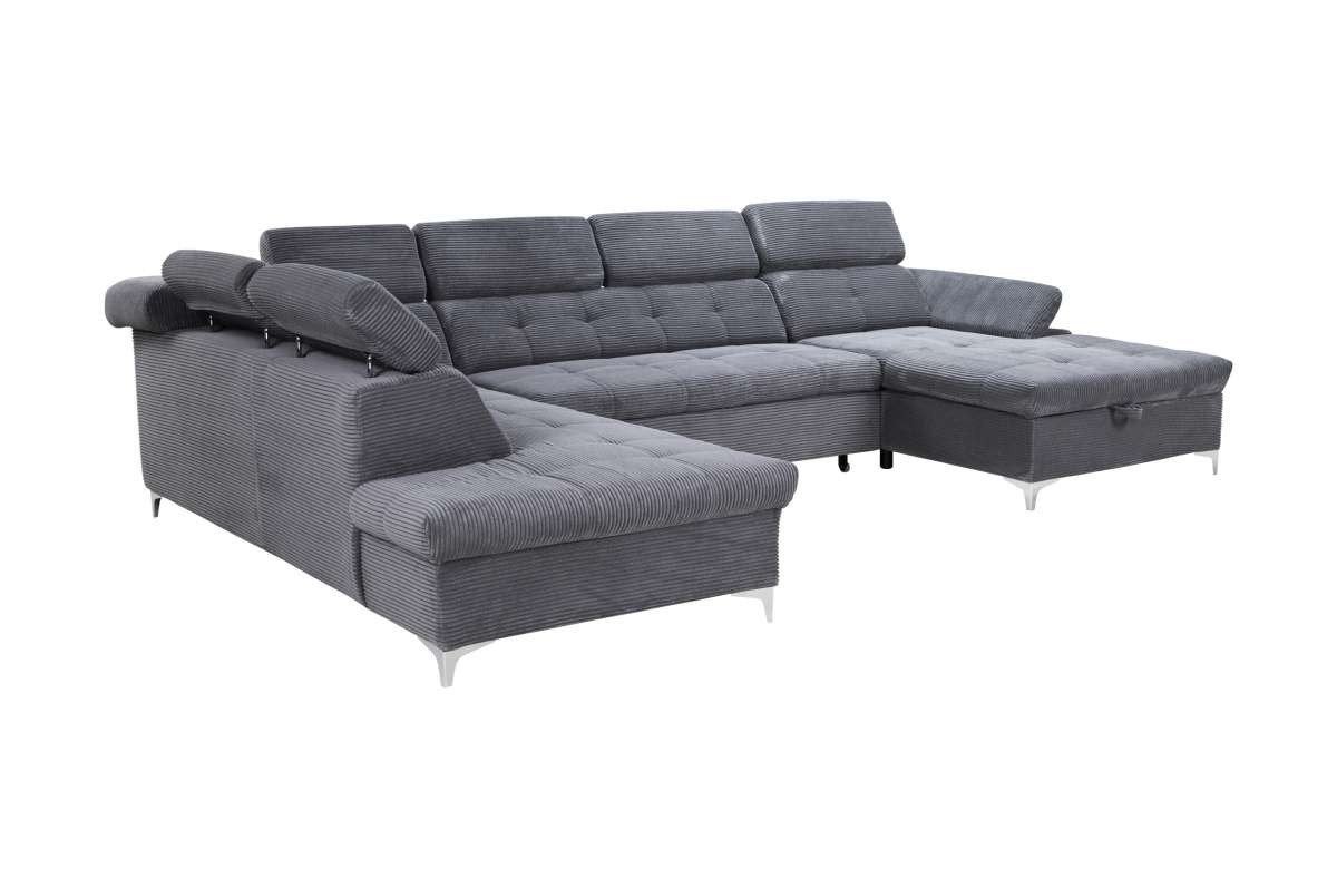 Nieuwe U-bank met bed en opberg diverse kleuren en stoffen, Ophalen of Verzenden, Nieuw, 150 cm of meer, Vierpersoons of meer