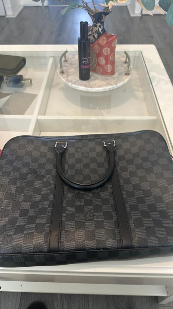Louis Vuitton aktetas, Ophalen of Verzenden, Bruin, Handtas
