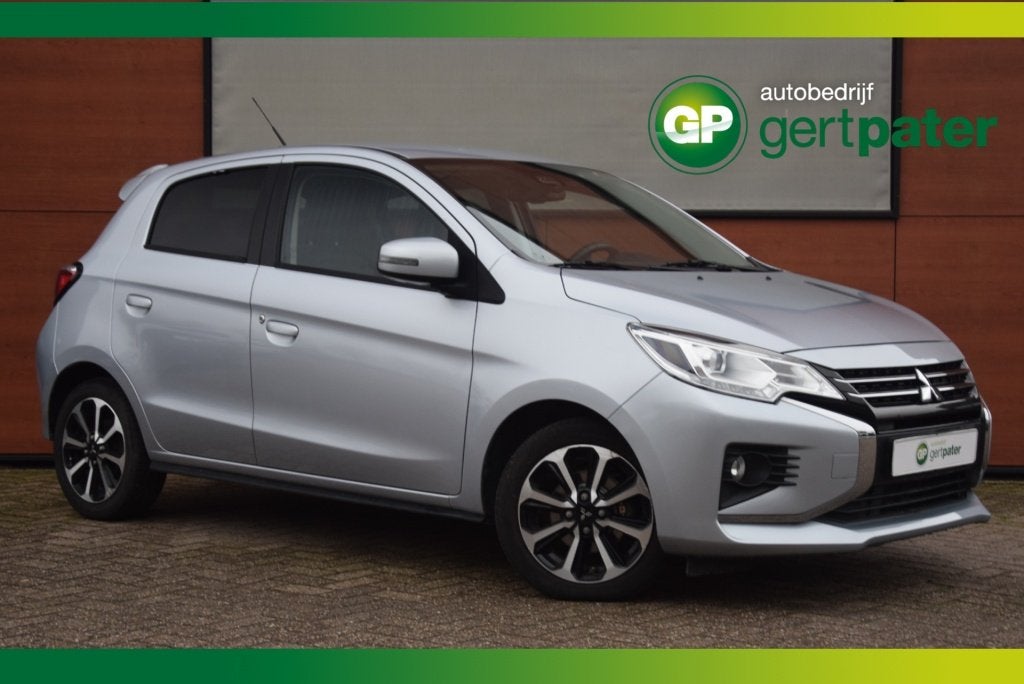 Mitsubishi Space Star 1.2 Instyle Clima/Camera/Navi/Carplay/, Gebruikt, Leder en Stof, Origineel Nederlands, Bedrijf
