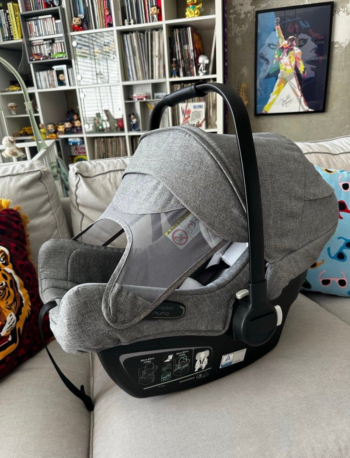 Bugaboo Nuna autostoel + adapterset - Zo goed als nieuw, Overige merken, Autogordel, Zo goed als nieuw, 0 t/m 13 kg