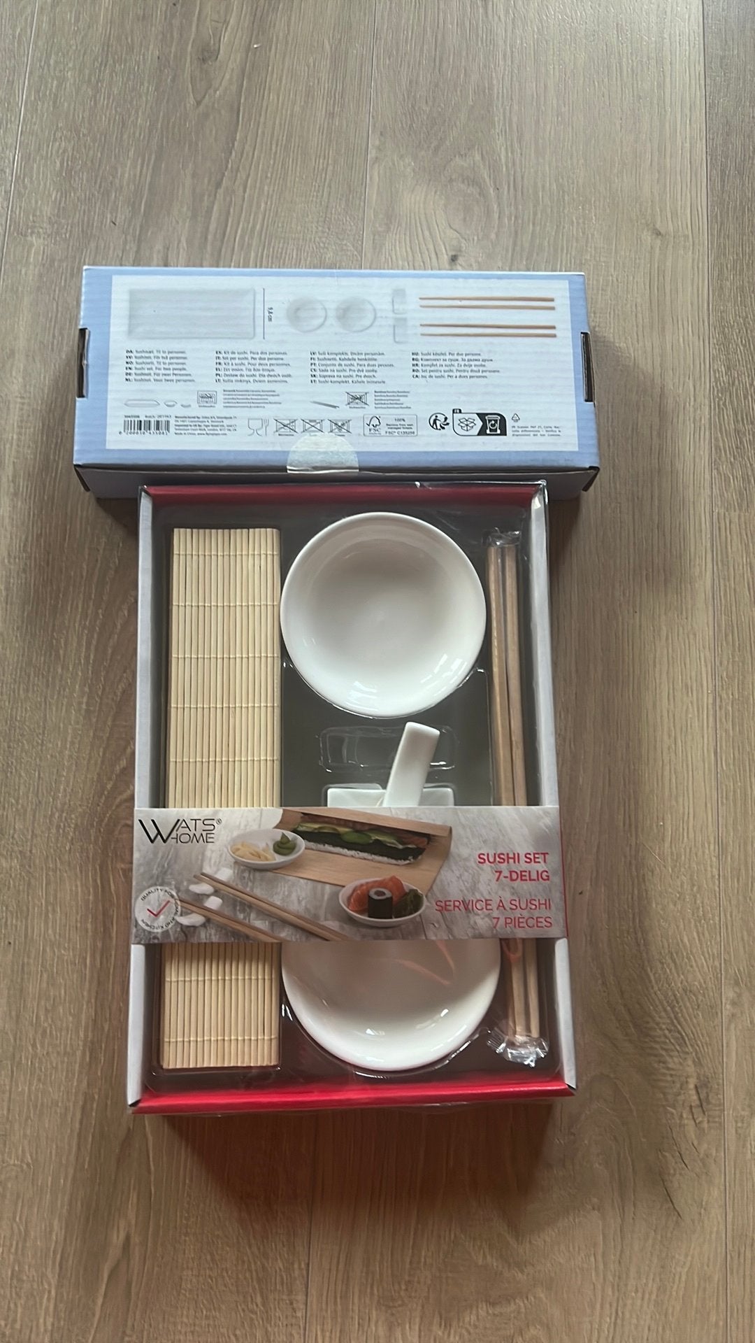 Te koop: 2 sushisets, Ophalen of Verzenden, Nieuw, Rvs of Chroom