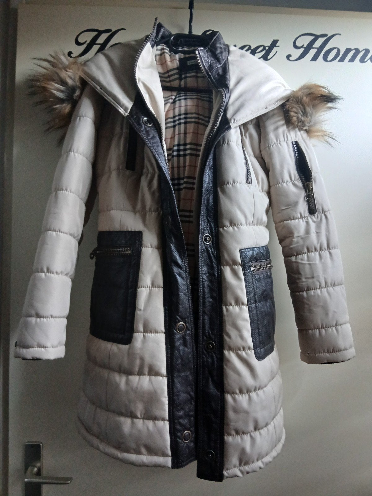 dames winterjas, Ophalen of Verzenden, Zo goed als nieuw, Maat 38/40 (M), Zwart