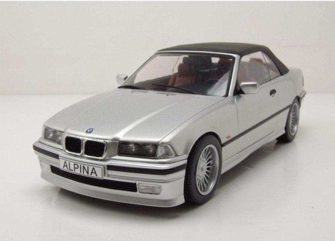 1:18 BMW Alpina B3 3.2 Cabriolet (E36) 1996 Grijs metallic, Ophalen of Verzenden, Nieuw, Auto, Overige merken