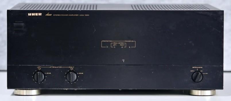 UHER UMA-1000 Superieure audio versterker 2 x 400 Watt, Audio, Tv en Foto, Versterkers en Receivers, Gebruikt, 120 watt of meer