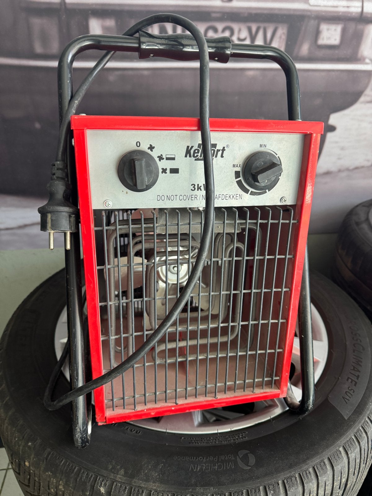 Kelfort KEL KA3000 elektrische ventilatorkachel 3kW, Gebruikt, Kachel, Ophalen of Verzenden, Aa