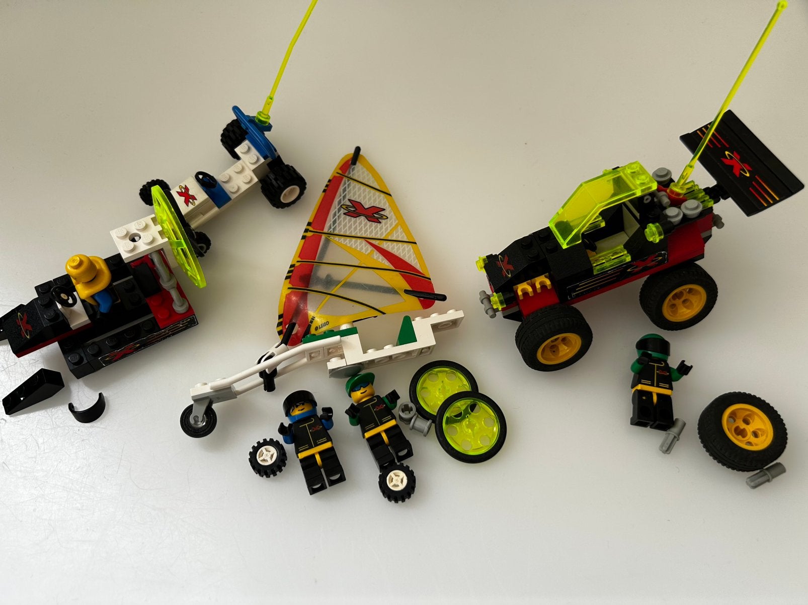 Lego 2963 6567 6572 Extreme Racer Windrunners Speed Splasher, Gebruikt, Overige thema's, Lego, Ophalen of Verzenden