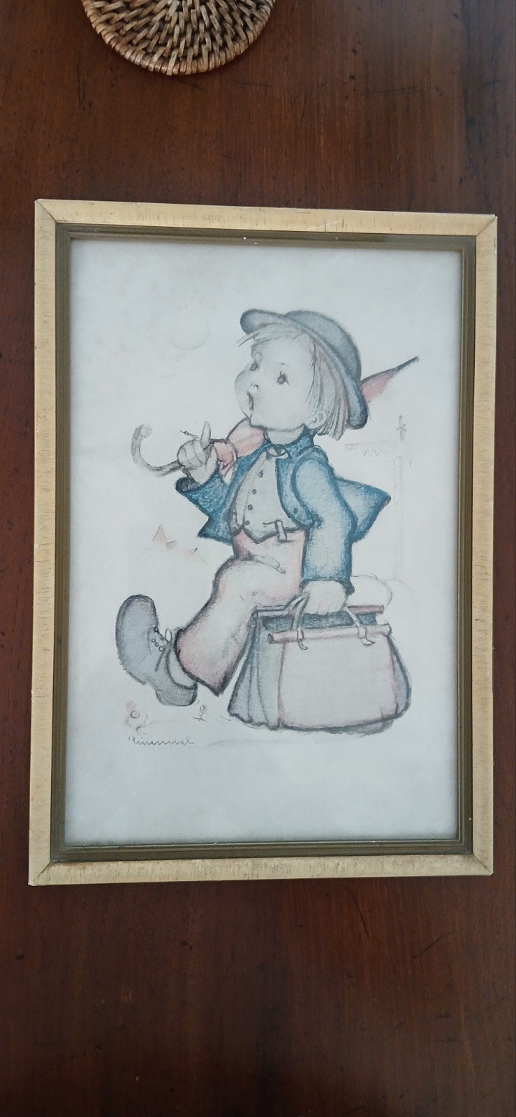 Kunstdruk ( reproductie) van Tekeningen Berta Hummel, Ophalen of Verzenden