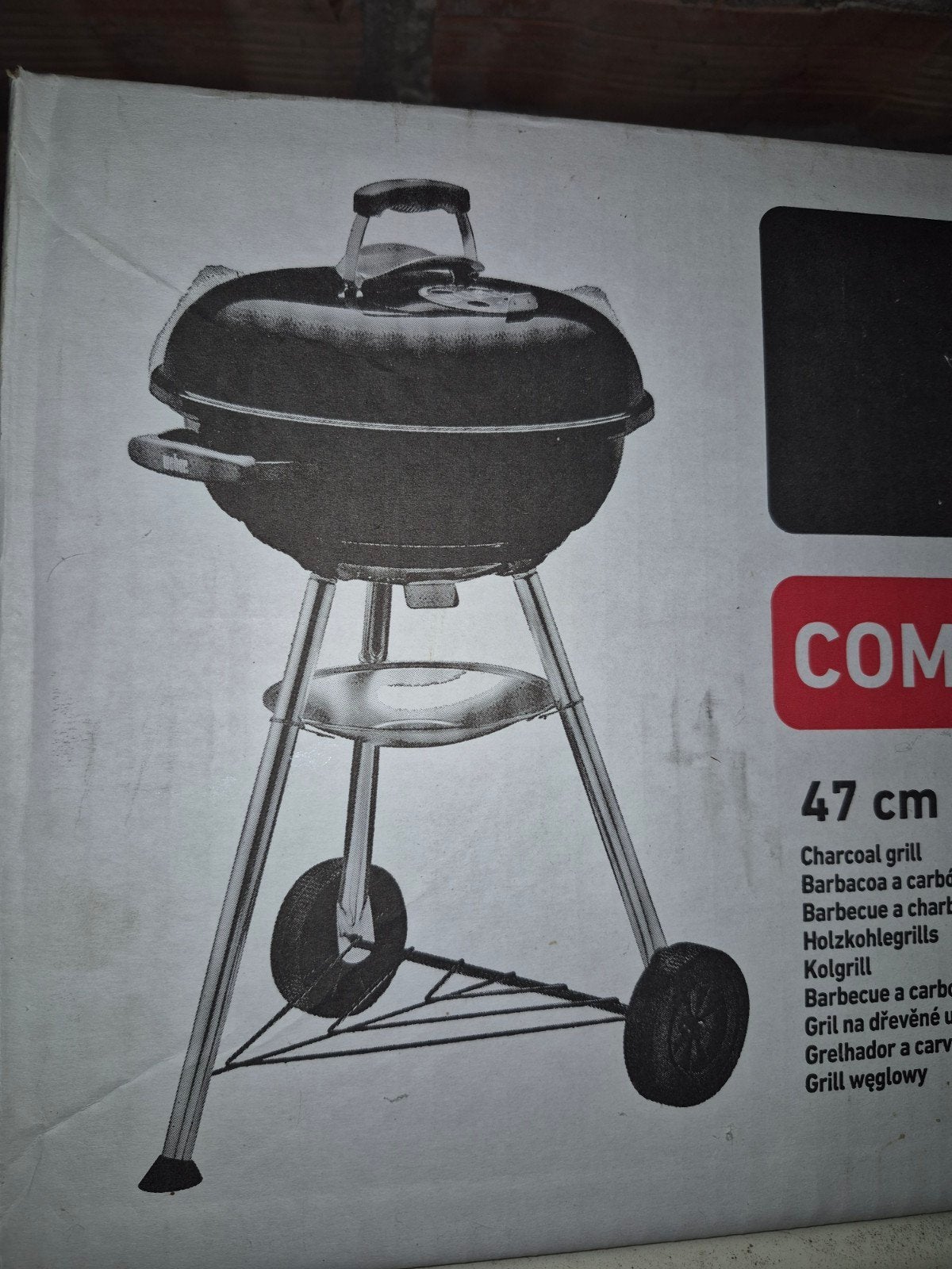 Weber Compact Kettle Houtskoolbarbecue 47 cm, Ophalen, Nieuw, Weber