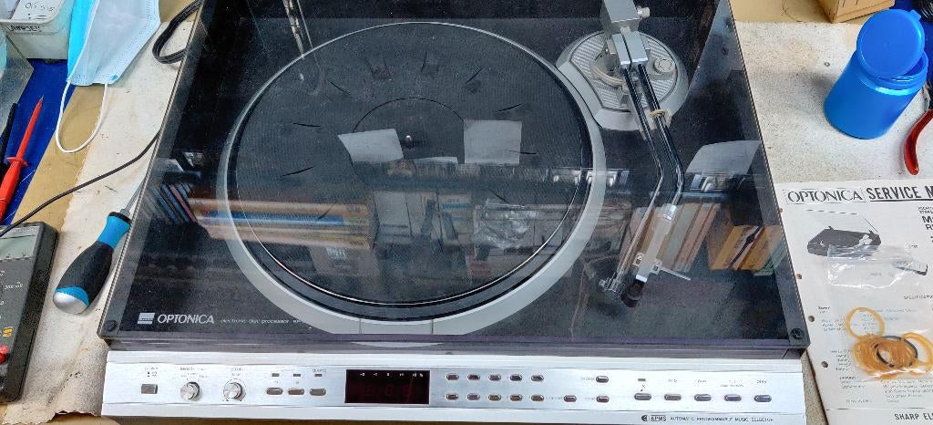 Gezocht: Sharp Optonica RP-9100 platenspeler RP-7100 9100, Audio, Tv en Foto, Platenspelers, Ophalen of Verzenden, Overige merken