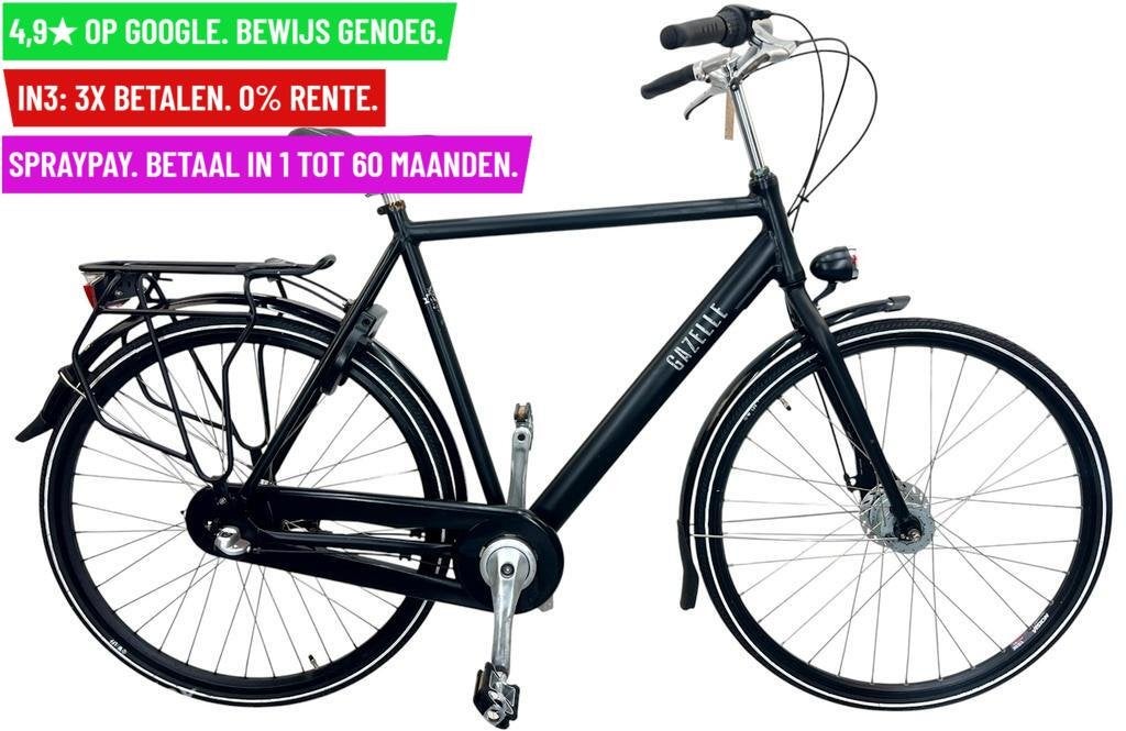 Herenfiets Gazelle 28"/60cm/3ver - Garantie/Levering