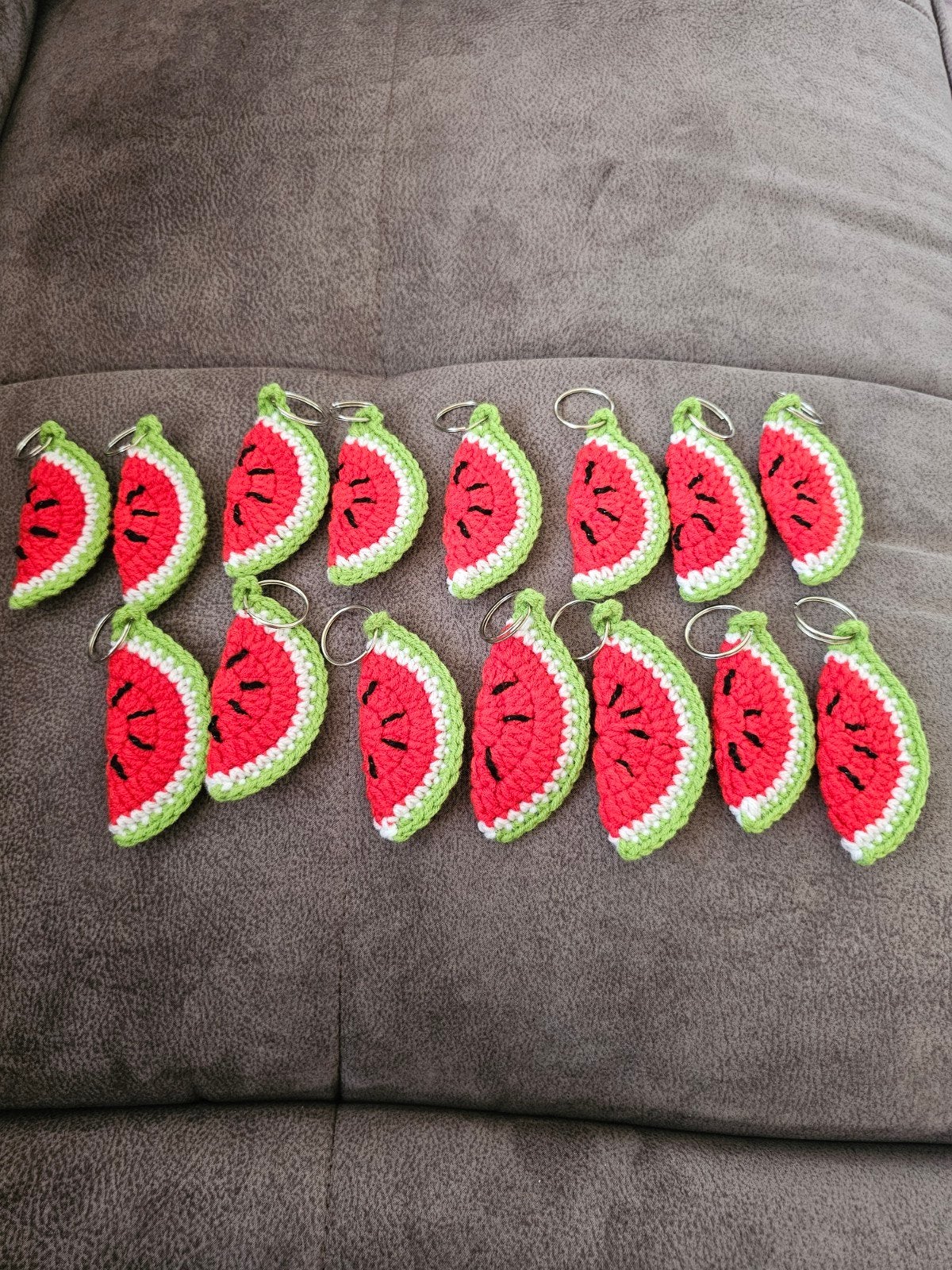 Gehaakte watermeloen sleutelhangers - Leuk voor je tas!, Ophalen, Nieuw