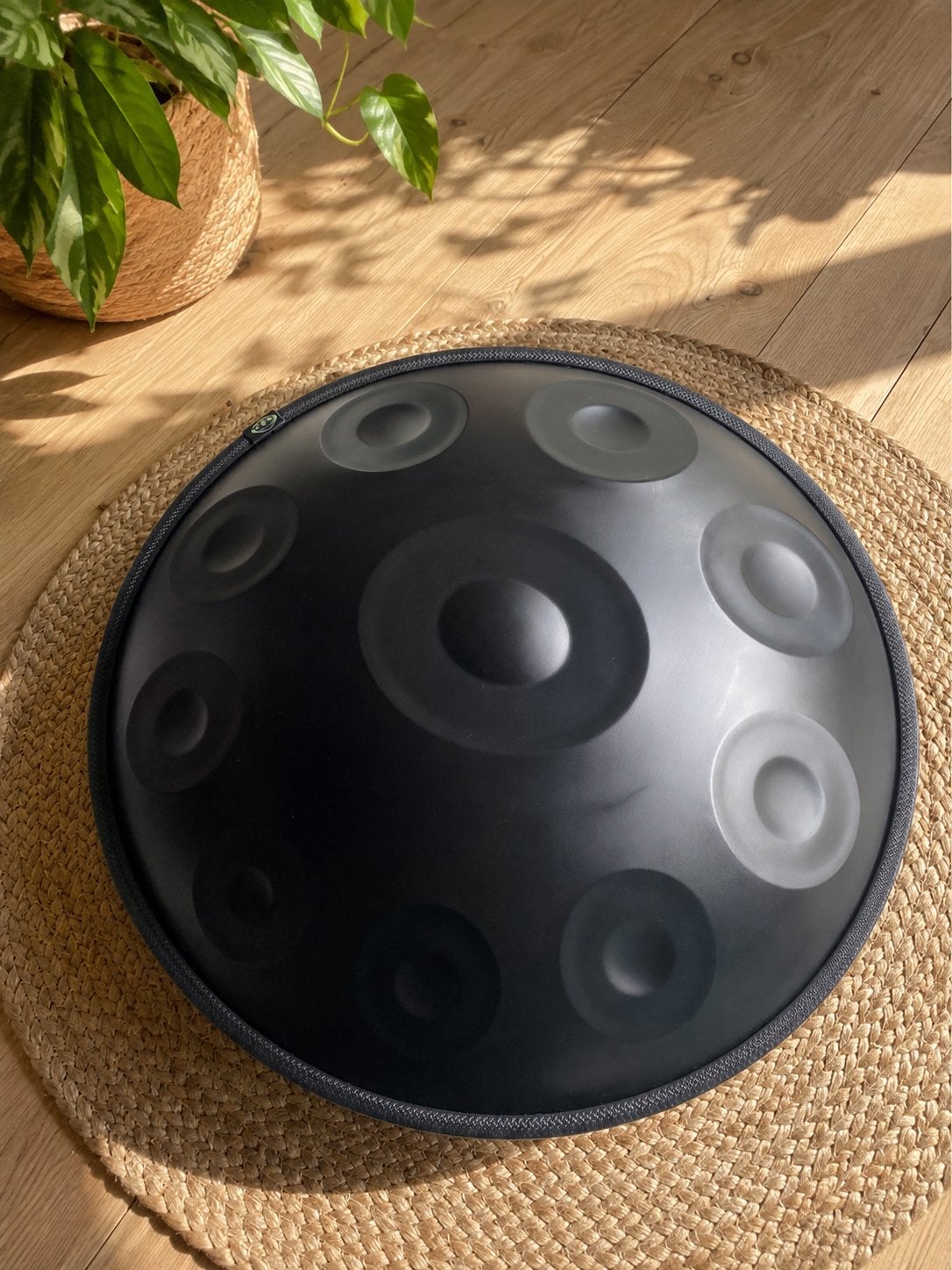Handpan Zwart – 10 Noten – D Kurd – Inclusief draagtas, Ophalen of Verzenden, Nieuw, Melodische percussie