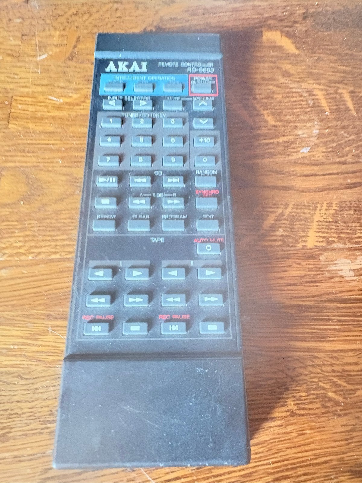 Akai RC-5500 Afstandsbediening - Vintage Audio, Ophalen of Verzenden, Gebruikt, Origineel, Receiver of Versterker