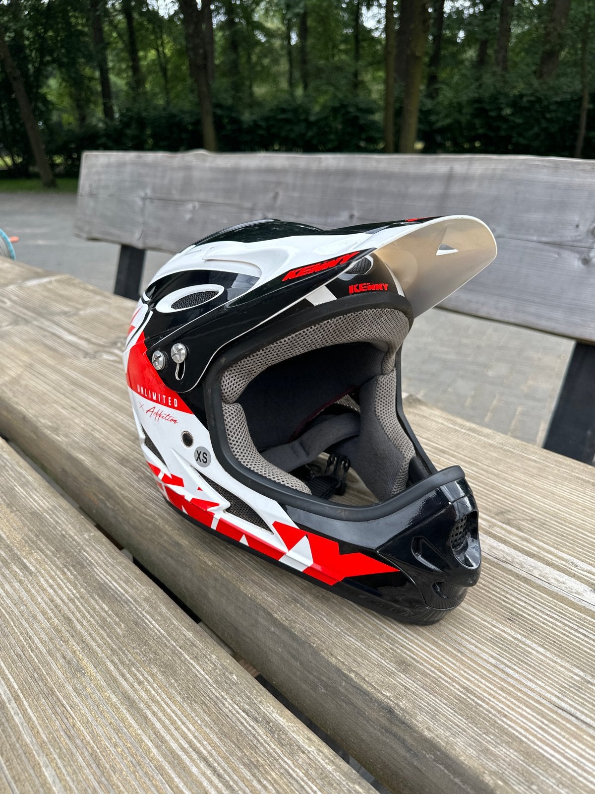 Kenny Unlimited crosshelm Maat XS (53-54 cm), Ophalen, Zo goed als nieuw, Extra small of kleiner