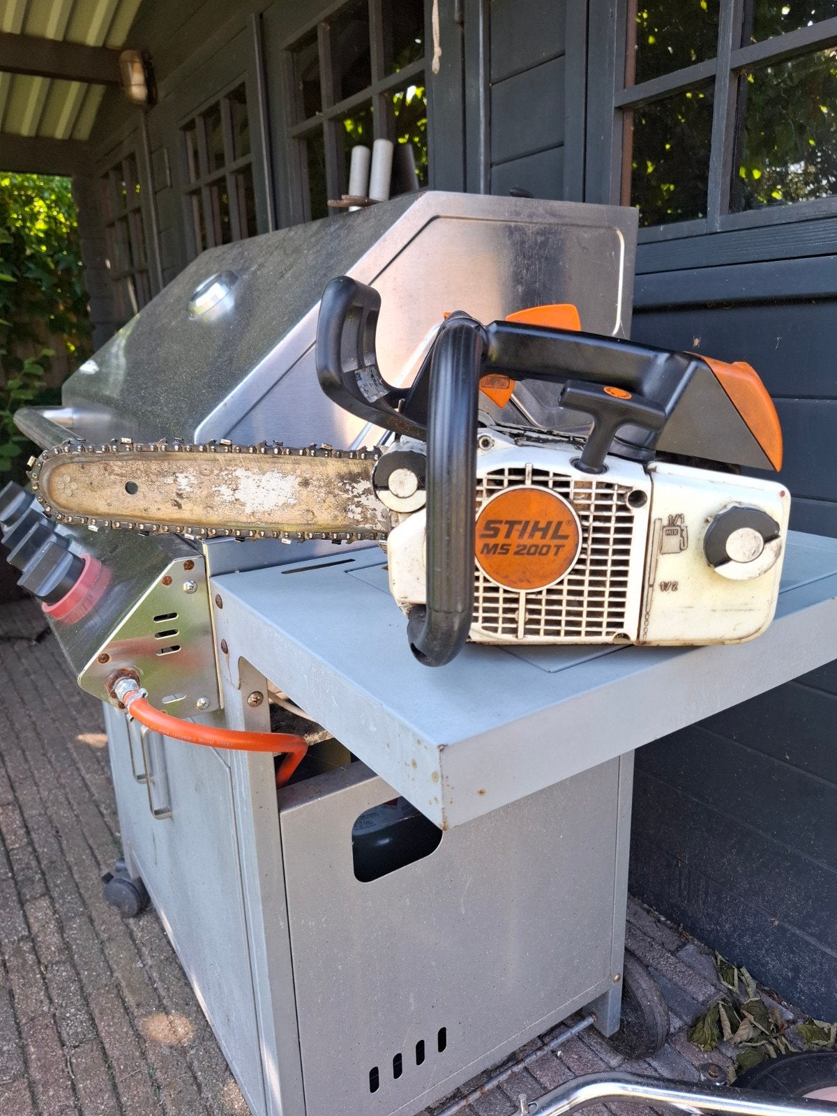 Stihl MS 200 Tophandle Kettingzaag, Tuin en Terras, Hand-tuingereedschap, Ophalen, Gebruikt, Stihl