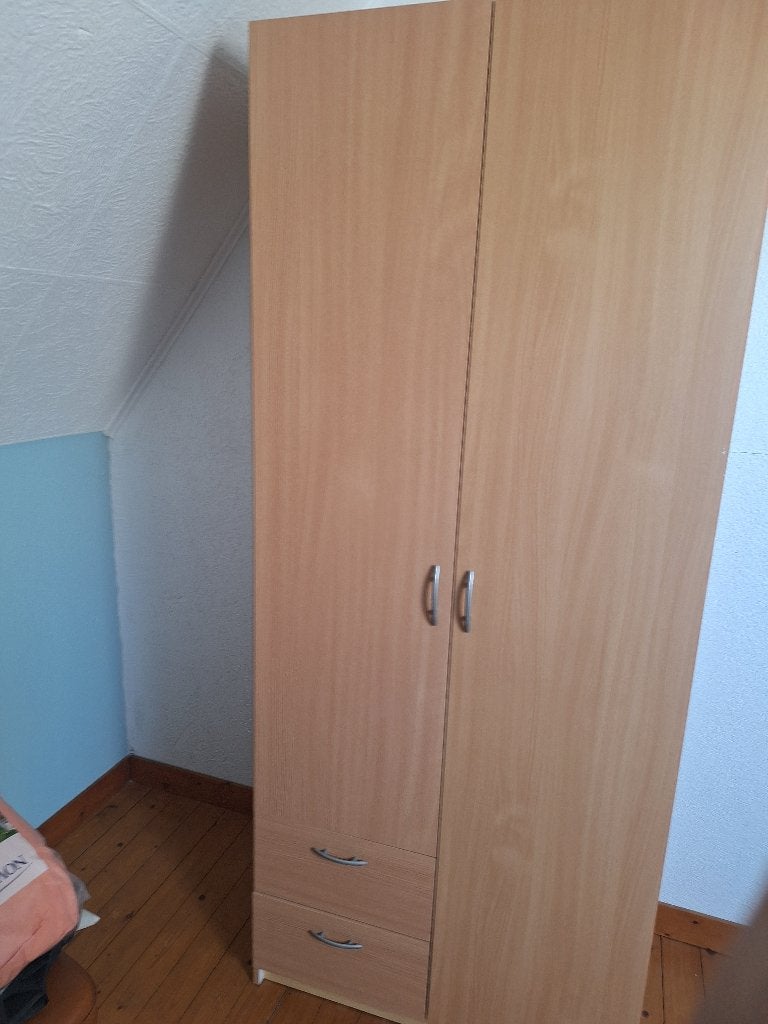 Kleerkast 2 deurs, 50 tot 100 cm, Zo goed als nieuw, 150 tot 200 cm, 50 tot 75 cm