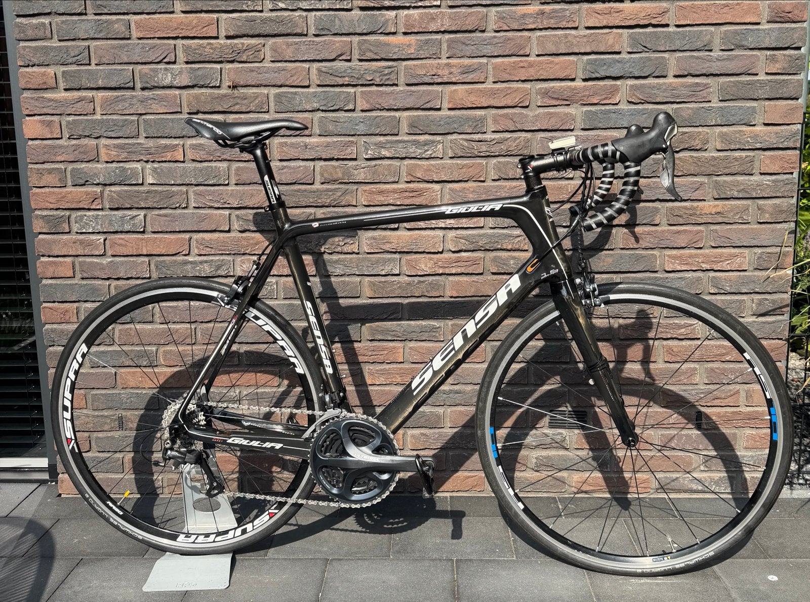 Sensa Giulia Carbon Racefiets Shimano Ultegra XL (61cm), 28 inch, Gebruikt, Velgrem, 61 tot 65 cm
