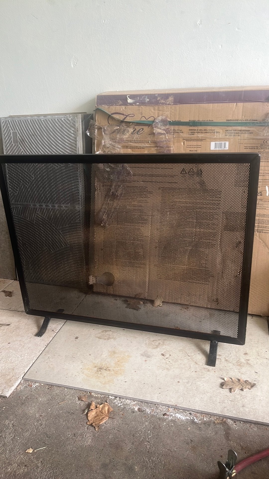 Haard scherm 66 x 52, Ophalen, Gebruikt, Houthaard
