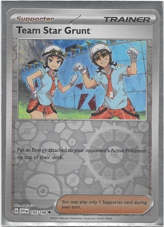 Scarlet & Violet,  Team Star Grunt [reverse] 195/198, Verzenden, Nieuw, Losse kaart