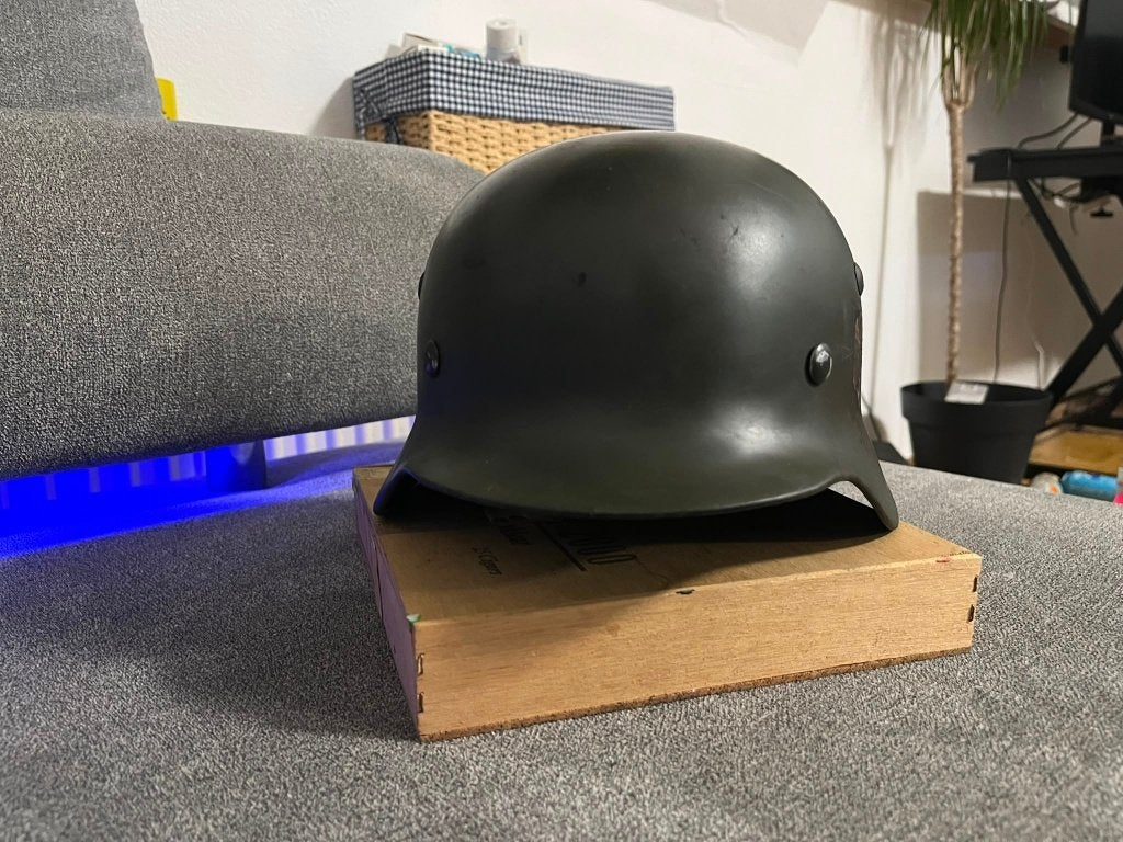 Duitse Helm m35 Stahlhelm ww2, Ophalen of Verzenden, Duitsland, Helm of Baret