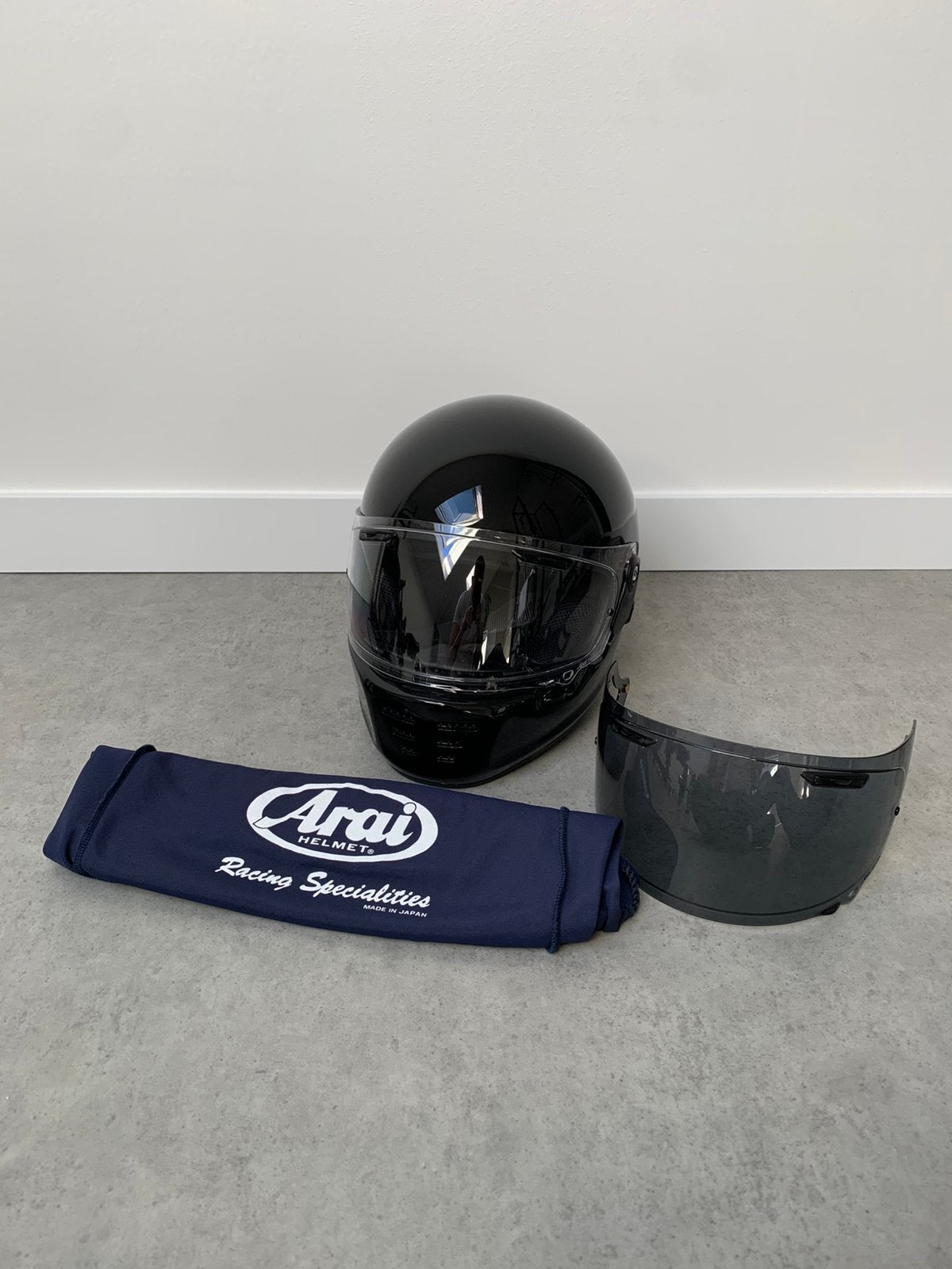 Arai Concept-X Motorhelm – maat S – hoogglans zwart, Arai, Dames, Ophalen of Verzenden, Integraalhelm